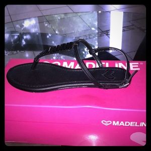 Jeweled Madeline flat sandal